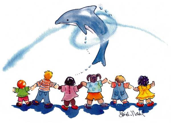 Dolphin and Children